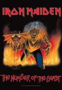 FLAG IRON MAIDEN - NUMBER OF THE BEAST 82/83 (REF. HFL876)