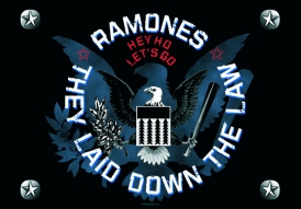 FLAG RAMONES - EAGLE, THEY LAID DOWN THE LAW (REF. HFL770)