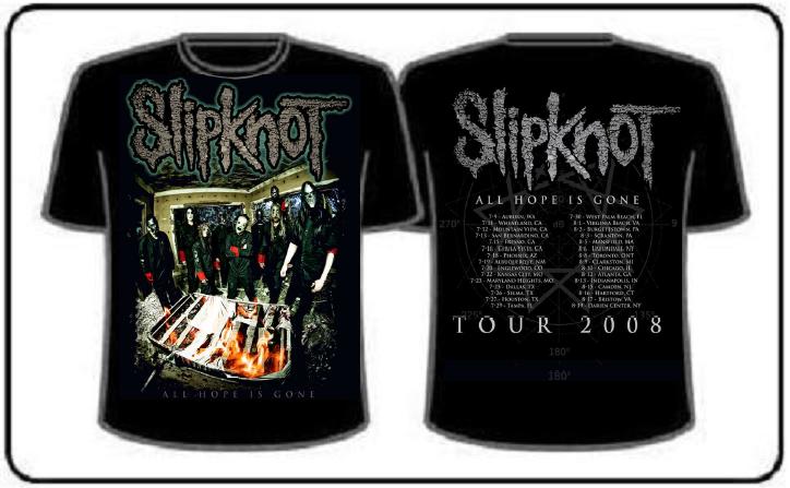 SLIPKNOT T SHIRT FIRE BED