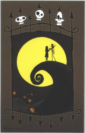 ADHESIU JACK AND SALLY ON THE MOON