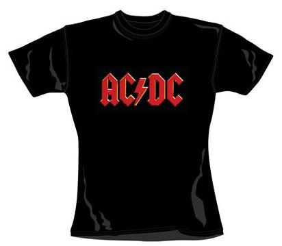 ACDC LOGO GIRLIE T-SHIRT