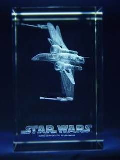 ARC-170 FIGHTER GLASS CUBE