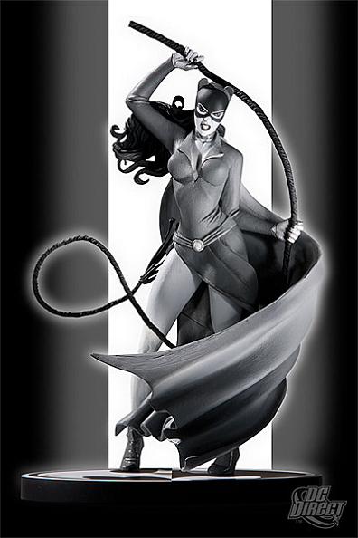 CATWOMAN BLACK AND WHITE STEVE RUDE STATUE
