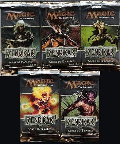 ZENDIKAR SPANISH (15 CARDS)