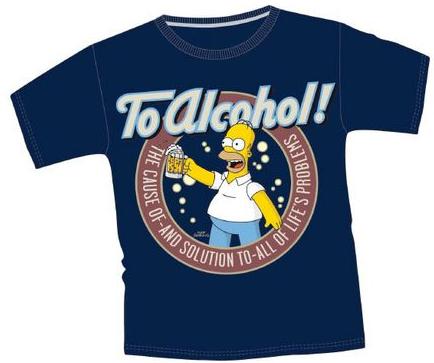 SIMPSONS - TO ALCOHOL! T SHIRT