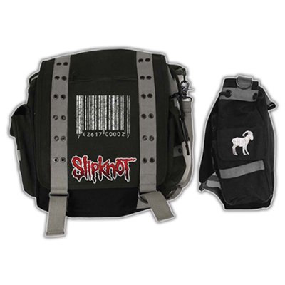 BLACK CANVAS MESSENGER BAG
