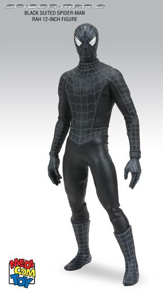 MARVEL RAH SPIDERMAN - BLACK COSTUME - FIGURE 12 INCHES SPIDERMAN 3