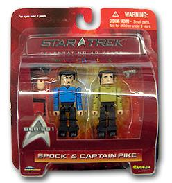 FIGURES MINIMATES SPOCK & CAPTAIN PIKE FIGURES (SERIE 1)