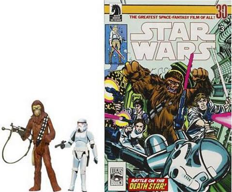 CHEWBACCA/HAN SOLO FIGURES 3 (COMIC PACKS)