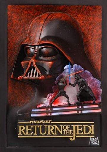 PLACA 3D DE RESINA EL RETORNO DEL JEDI